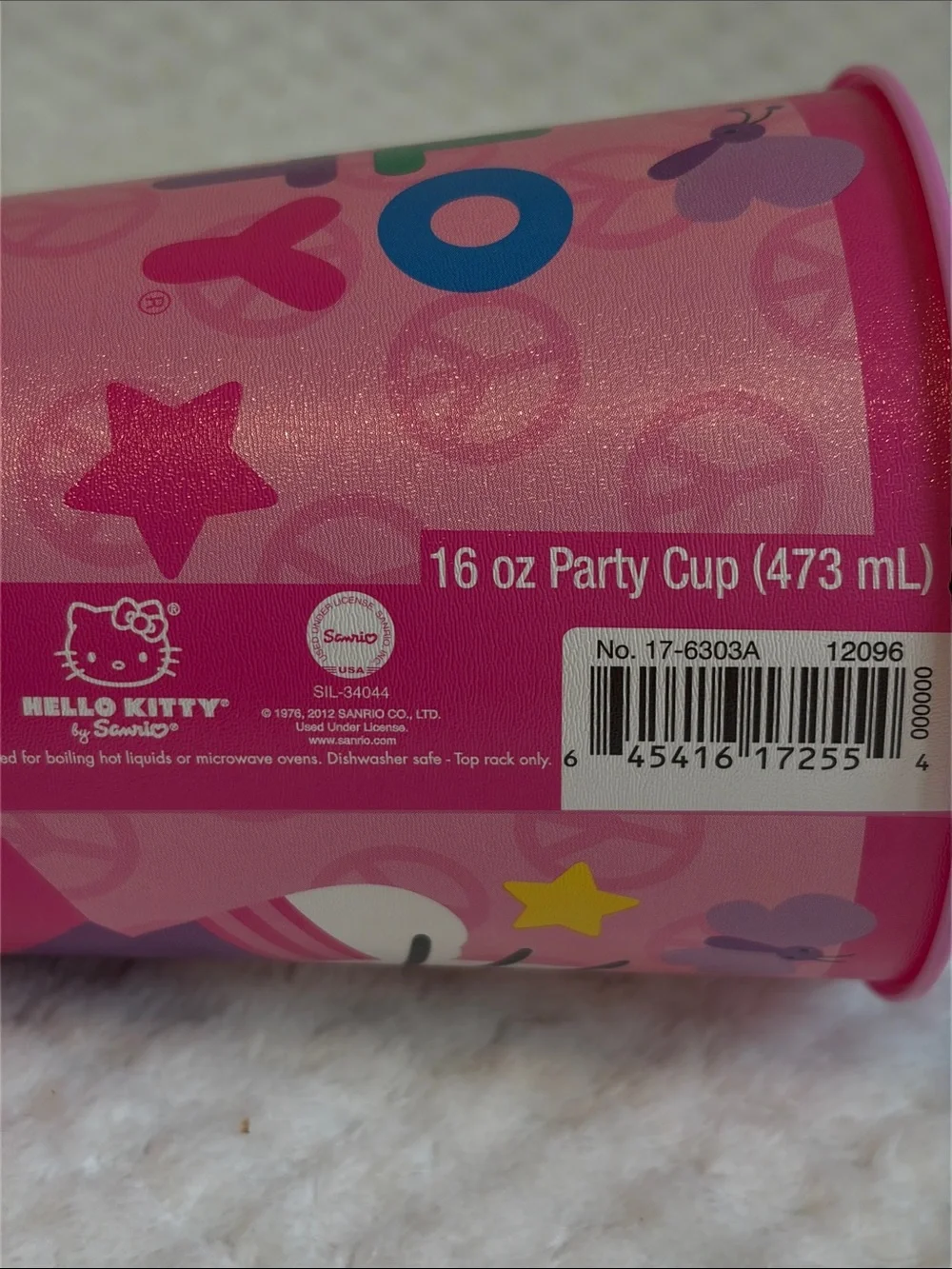 Hello Kitty Pink and Purple Party Cup 16 Oz - Kids Tableware